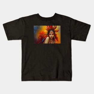 Feathers Of Beauty Kids T-Shirt